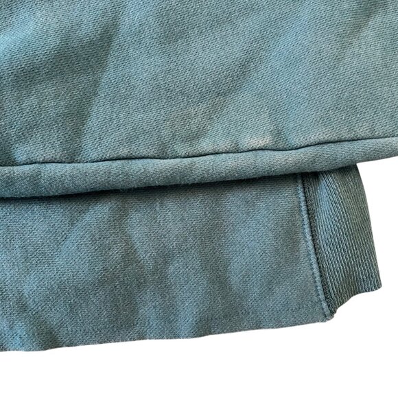 Champion Reverse Weave Cropped Teal Athletic Sporty Blue Sweatshirt S - Picture 6 of 11